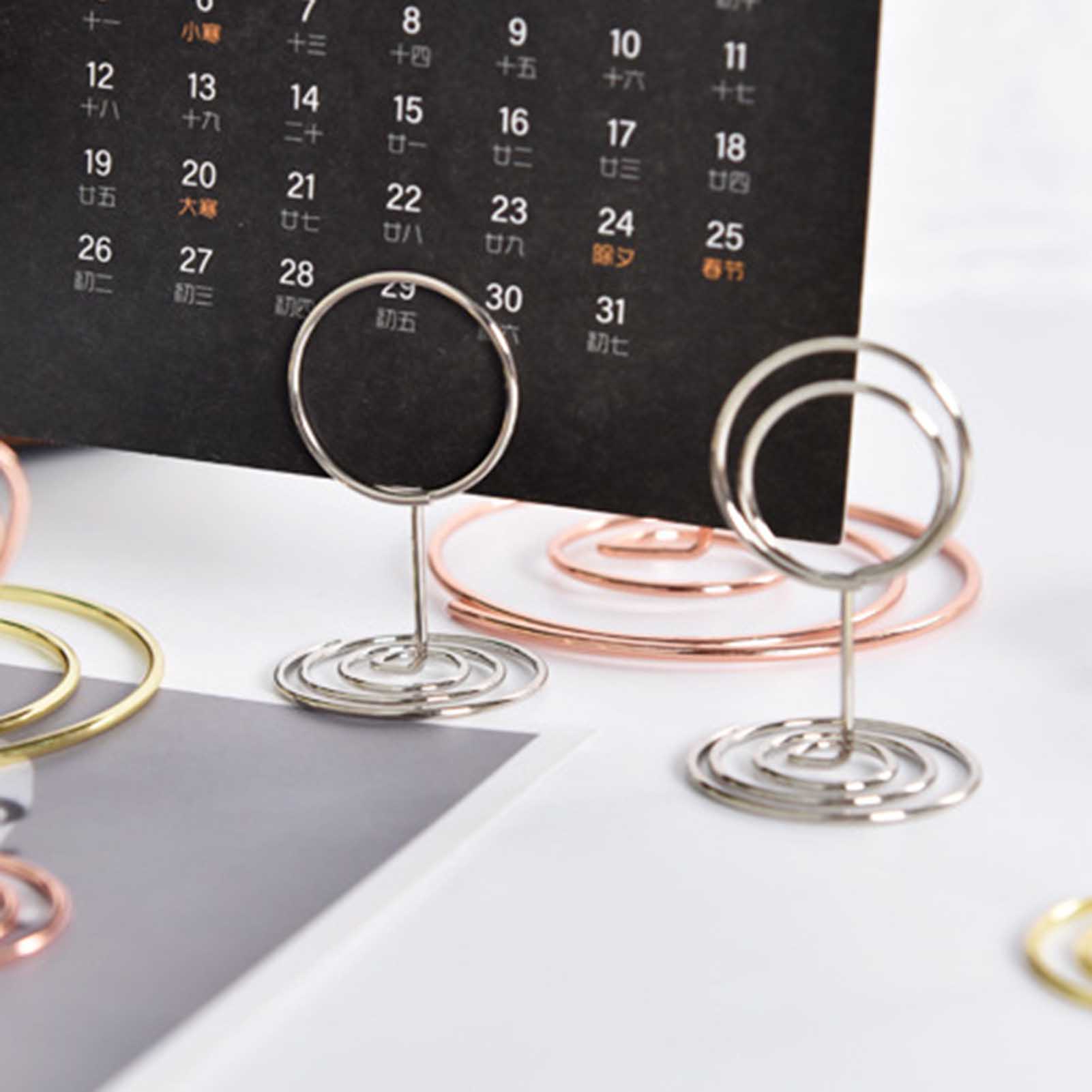 5 buah tempat kartu Slot makan - Table Number Gold ulasan dan harga