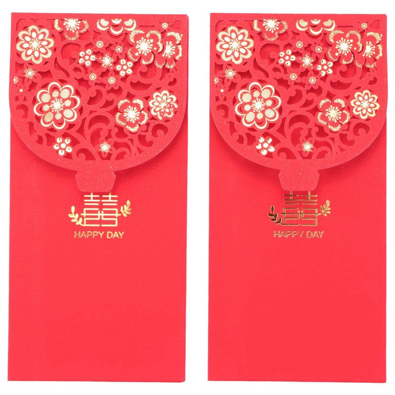 ABZC-60PCS Amplop Merah Cina A - Wedding Envelopes ulasan dan harga