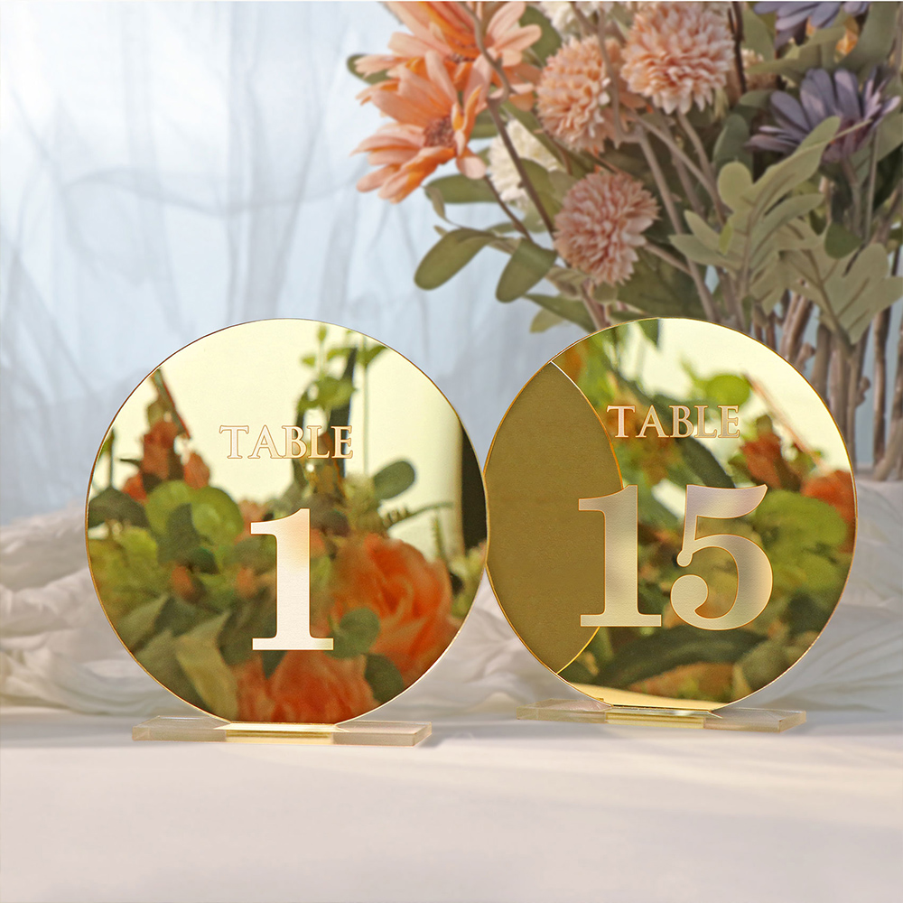 Tanda nomor meja pernikahan ak - Table Number Gold ulasan dan harga