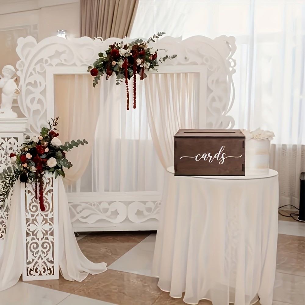 Kotak Kartu Pernikahan Kayu Ba - Wedding Card Box ulasan dan harga