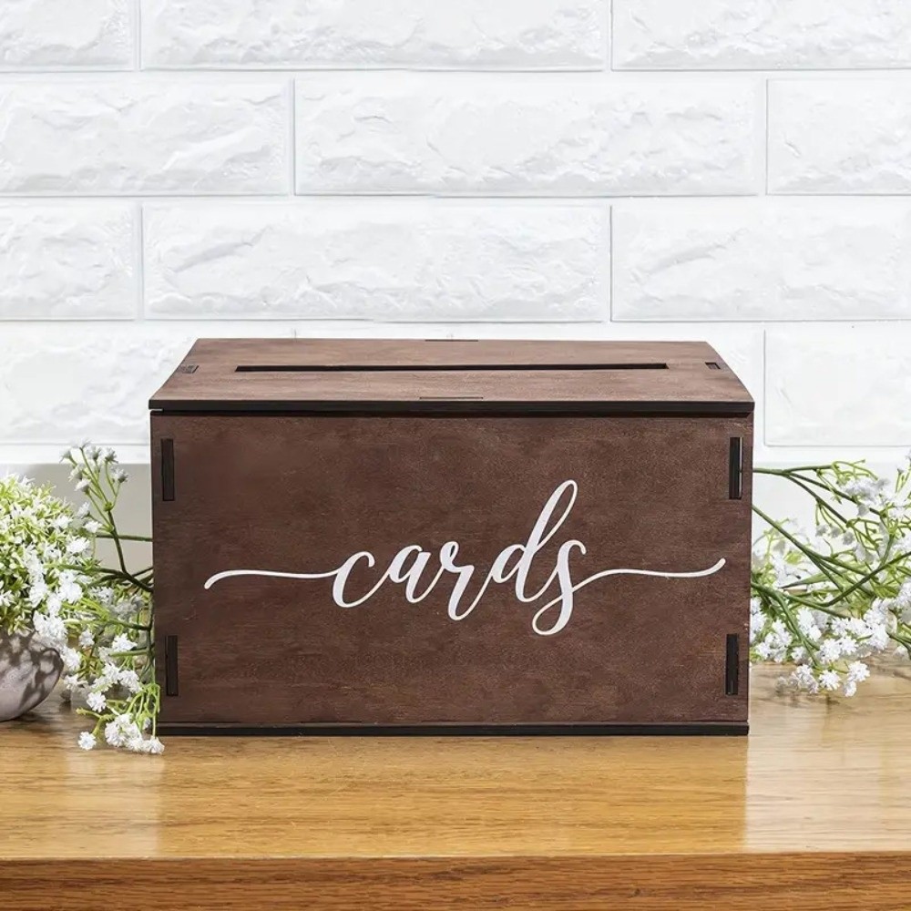 Kotak Kartu Pernikahan Kayu Ba - Wedding Card Box ulasan dan harga