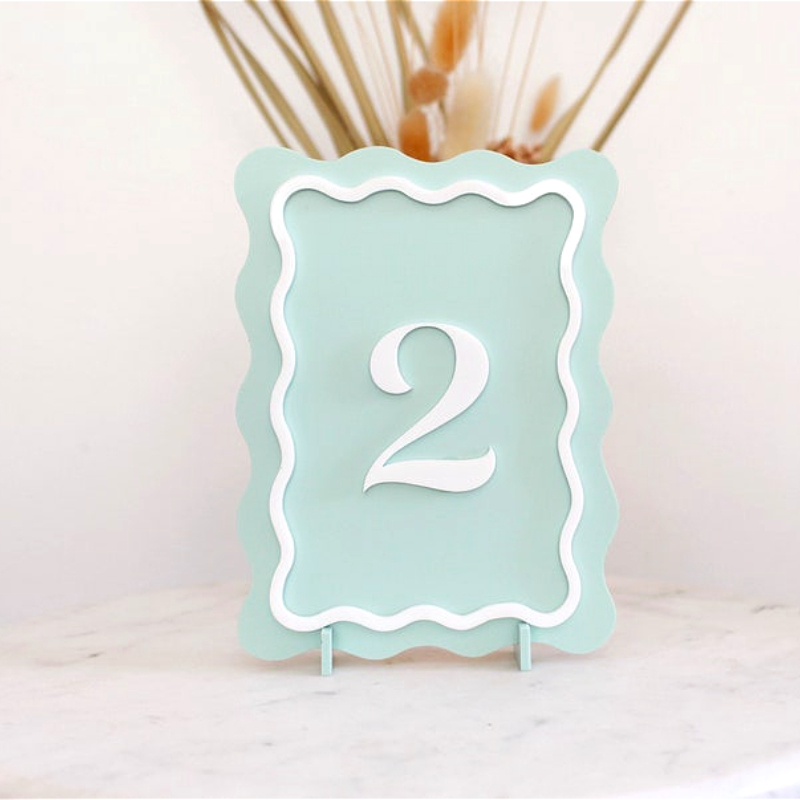 Nomor Meja Pernikahan Bergelom - Table Number Gold ulasan dan harga