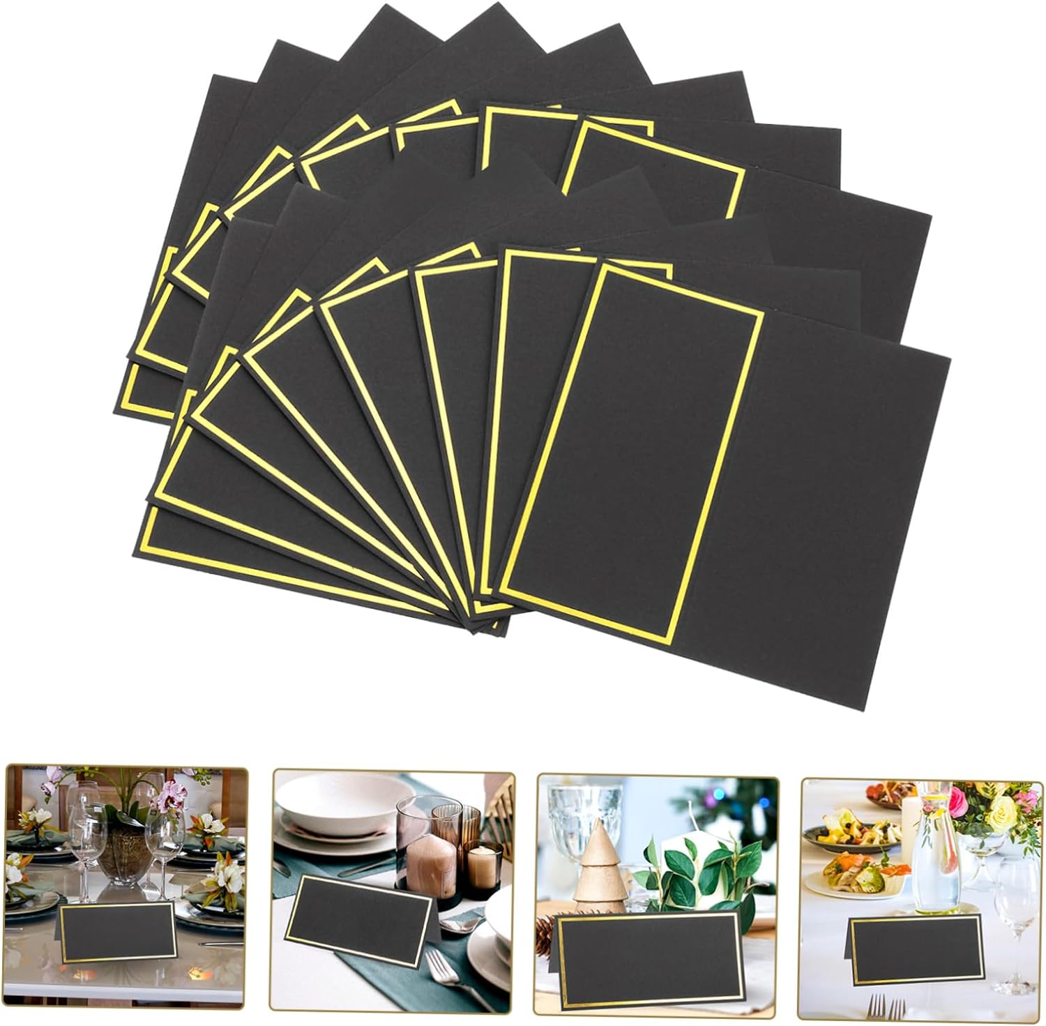 Kartu tempat duduk emas hitam, - Table Number Gold ulasan dan harga